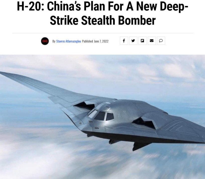 美媒：中国在摸着美国过河，正在研制与B21非常类似的轰20轰炸机休闲区蓝鸢梦想 - Www.slyday.coM
