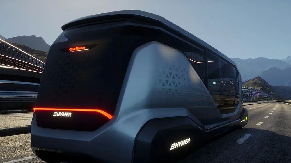 无人驾驶的房车全部电动未来感太强烈了