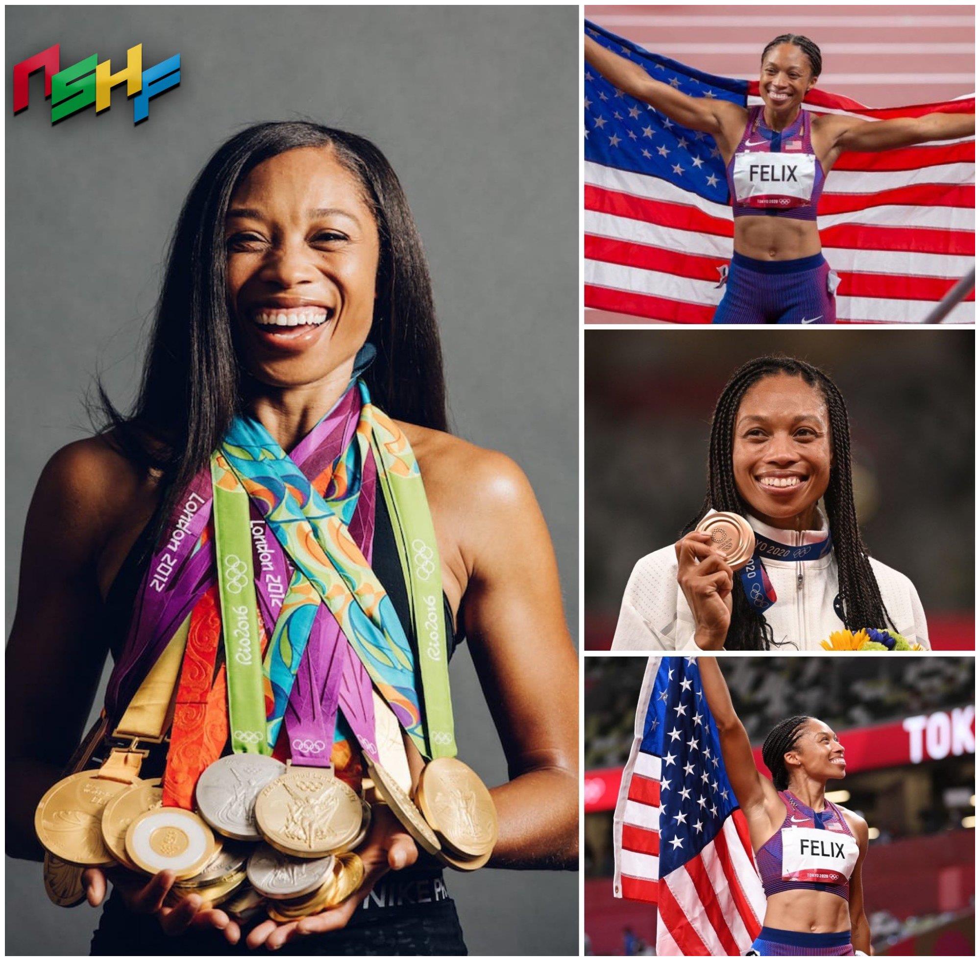 创历史!美国短跑女将五战奥运会收获10枚奖牌,超越闪电博尔特