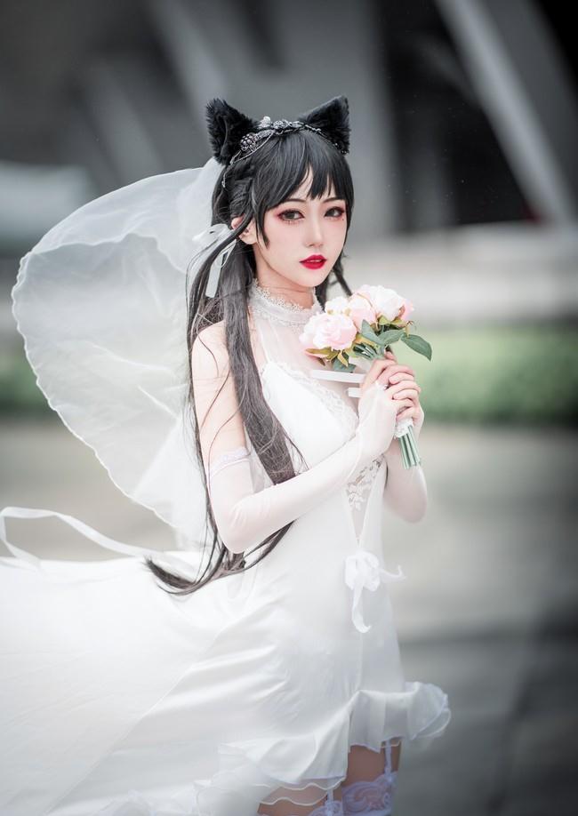 碧蓝航线爱宕花嫁cosplay正片