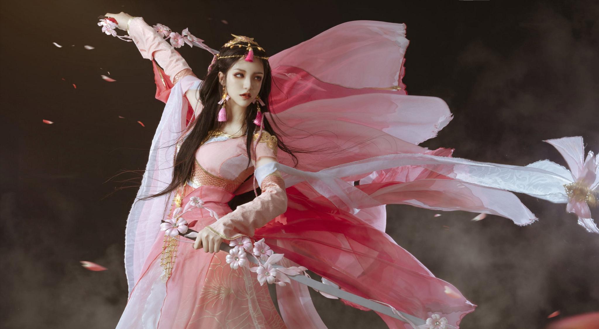 剑网三七秀绝美cos,是原画里走出来的仙女吧