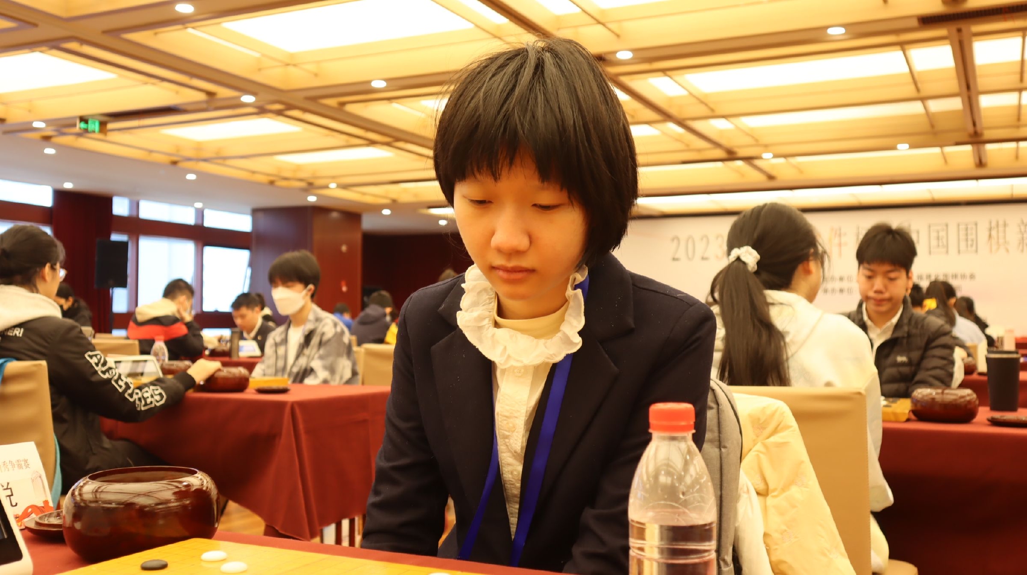 毛彦新徐海哲棋钟2023"博思软件杯"中国围棋新秀争霸赛由中国围棋协会