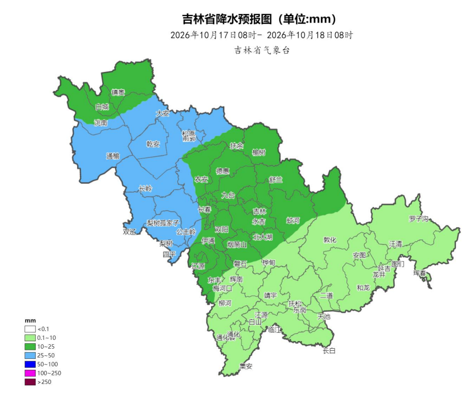 吉林省将迎中雨、大雨或暴雨！这些地方注意