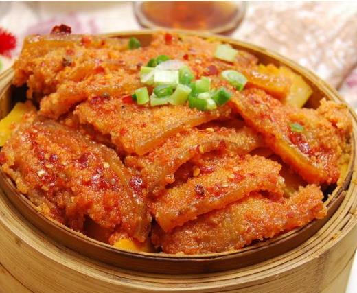 美味又好吃的糯米粉蒸肉