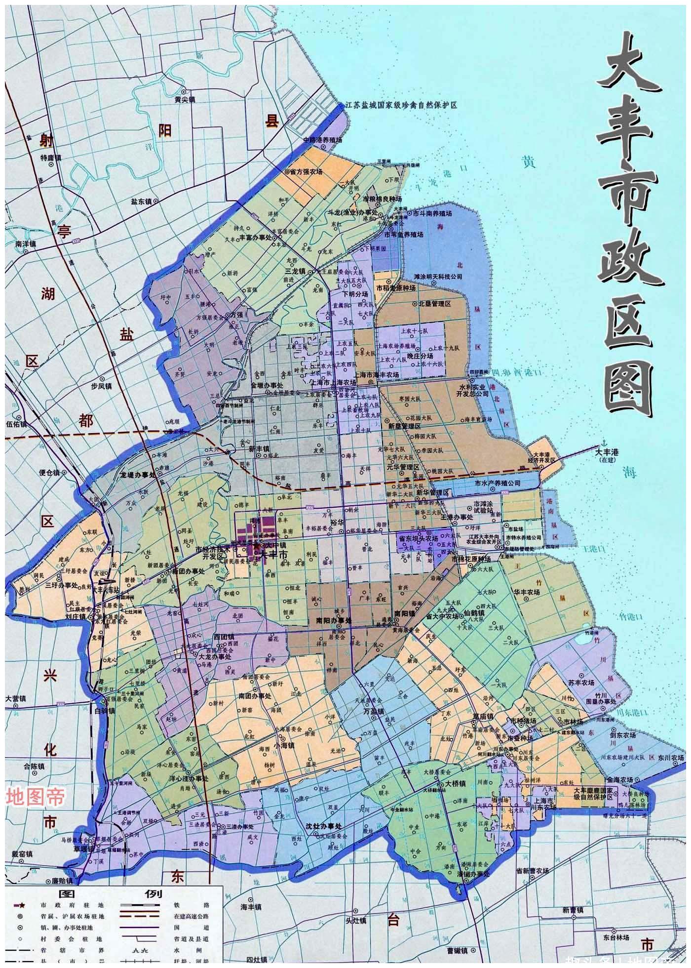 地图上那么大,在江苏盐城还有块地,是徐汇区5倍多|徐汇区|大丰|农场