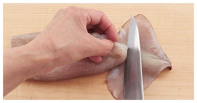 切墨鱼的刀法图片