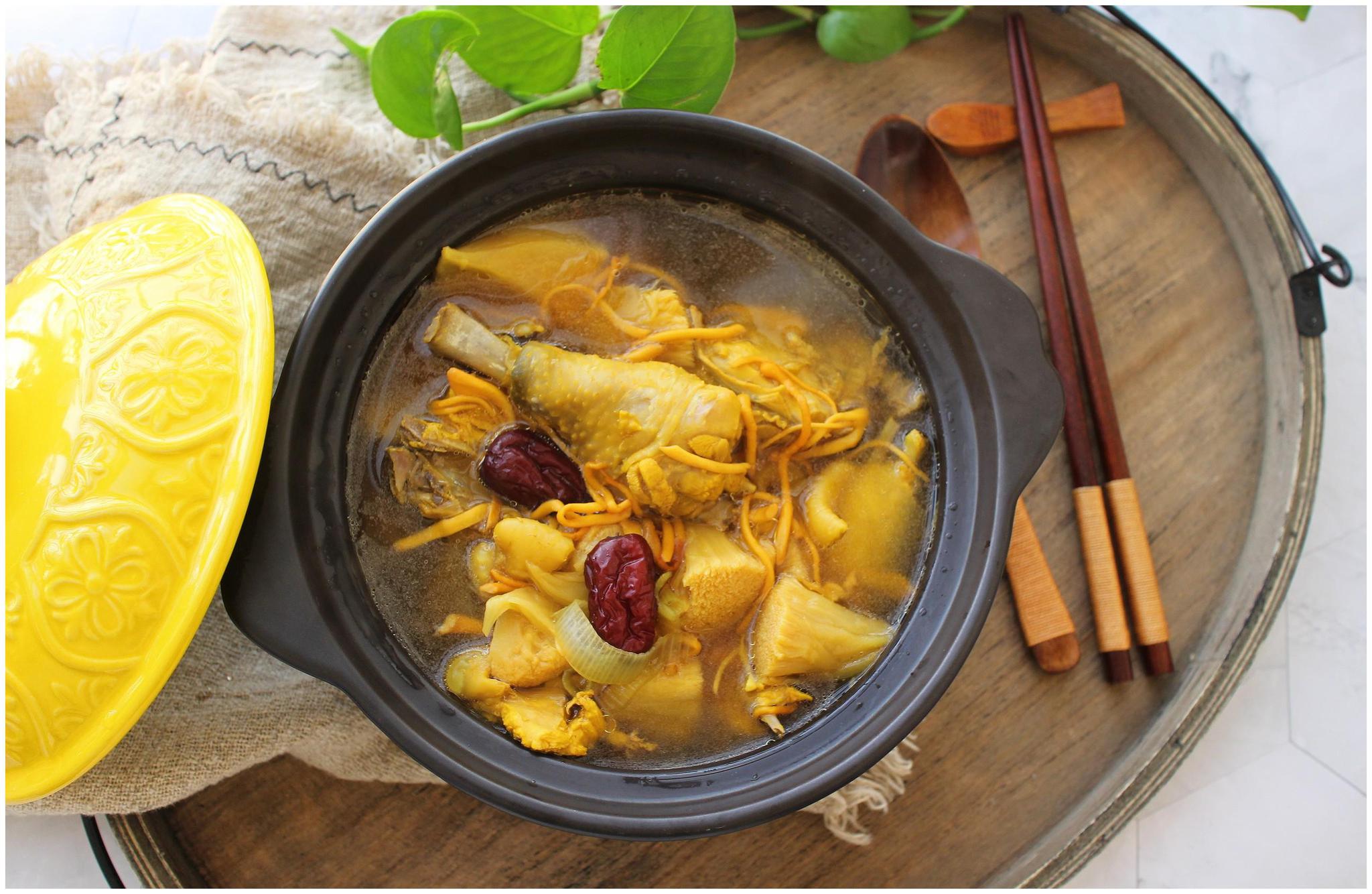 相聚组个局# 虫草花鸡汤