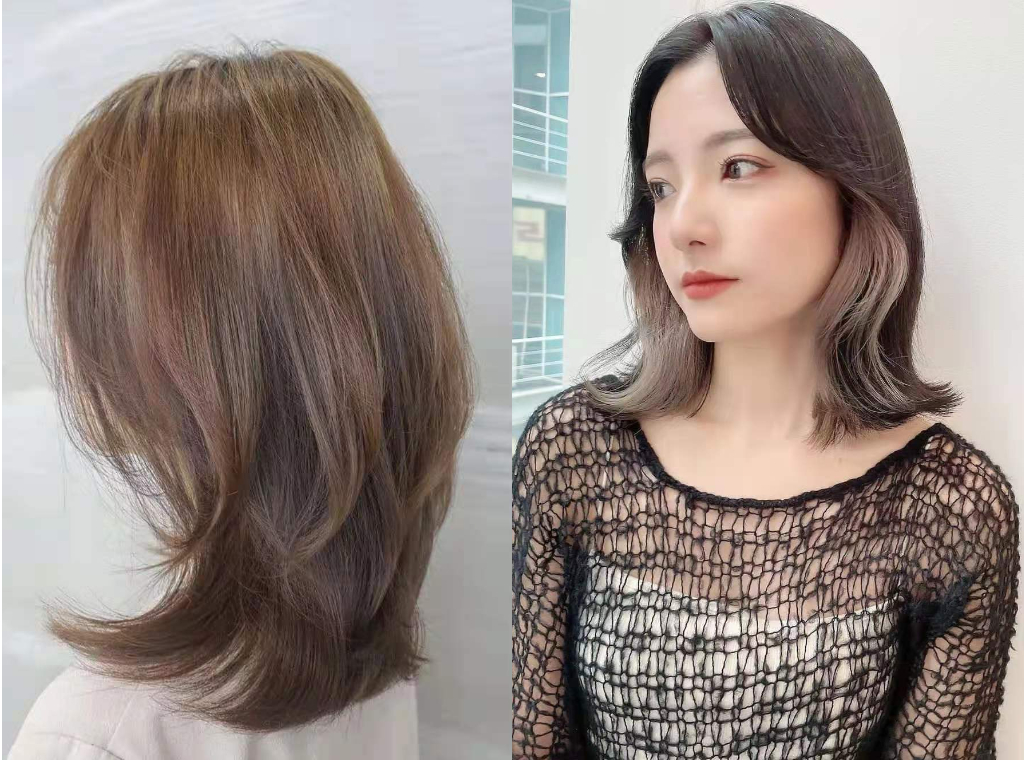 2021最火的"鱼尾烫"锁骨发,适合圆脸方脸女士,简约时尚又高级|发型