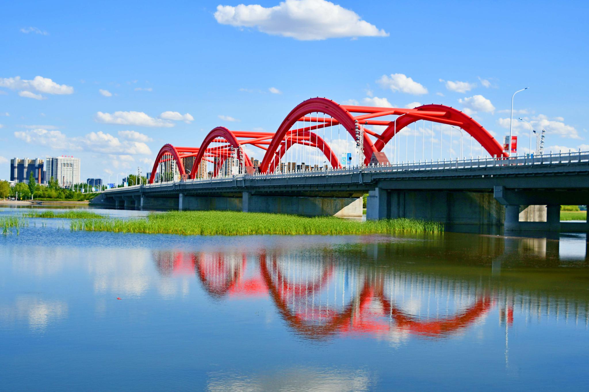 浪漫的通辽市辽河公园,原创拍摄