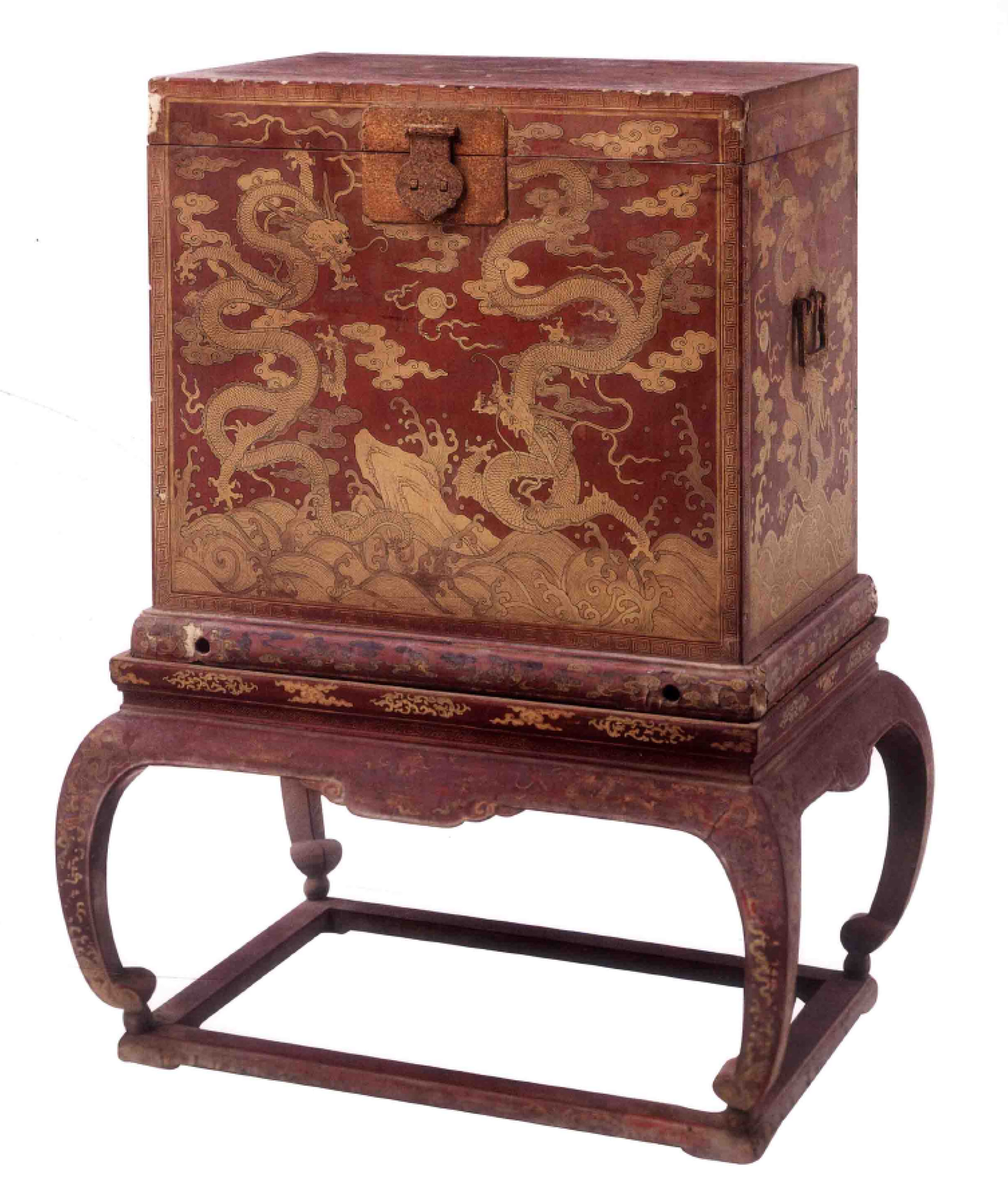 故宫文化经典之彩绘家具皇帝的藏宝箱箱子就是宝贝