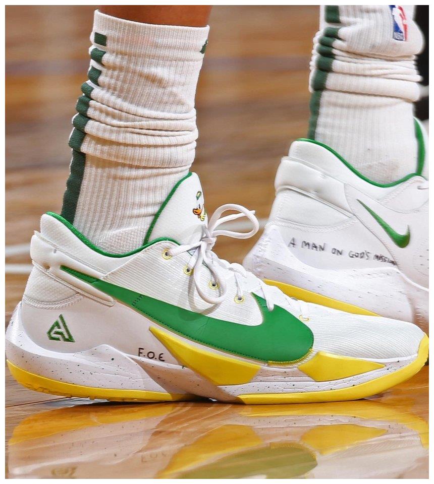 球鞋速递字母哥上脚二代全新配色锡安全新aj35配色