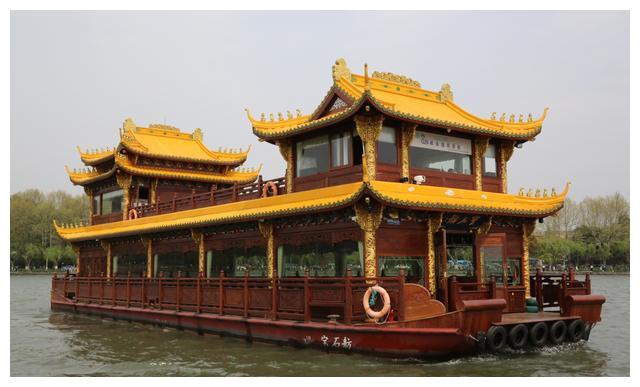 少年宫码头(高大上的宝石舫,江南style的画舫船等).五公园画舫2.