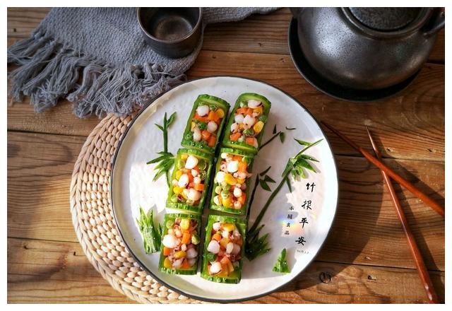寓意非常好的一道菜:竹报平安!学了会招待客人用!