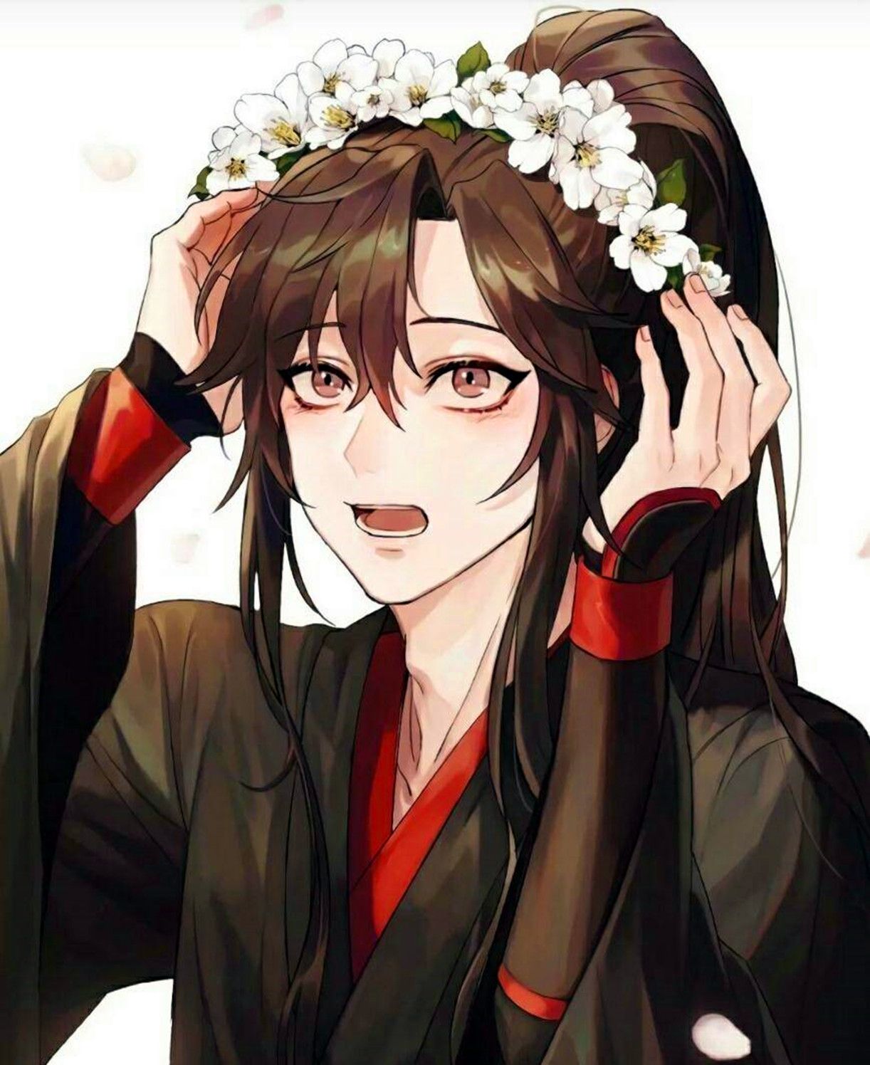 动漫壁纸:无水印长发美男,喜欢不容错过!