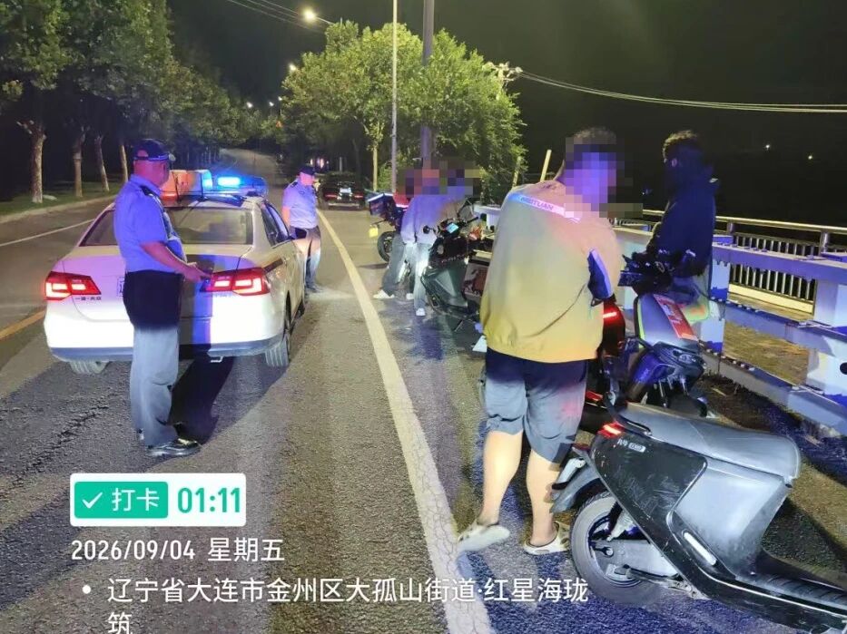 大连重拳整治摩电车乱象  5天查处摩电车违法行为1.3万件