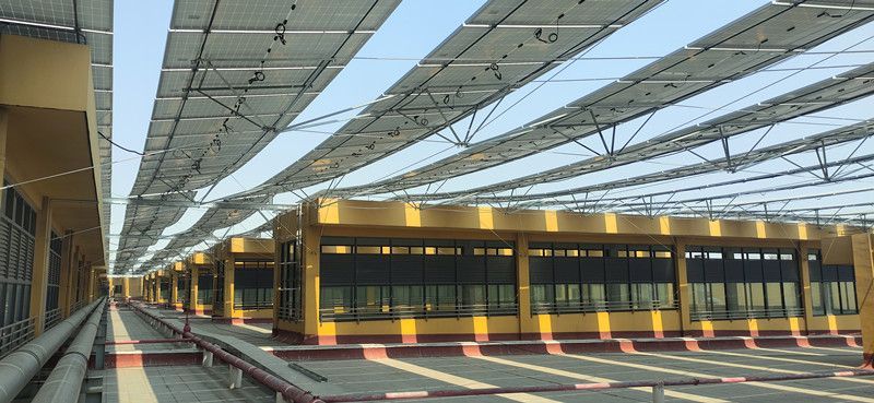 全国首个屋面柔性支架光伏项目成功并网发电