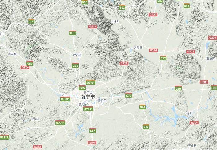 请对比南宁与柳州,桂林的地形!