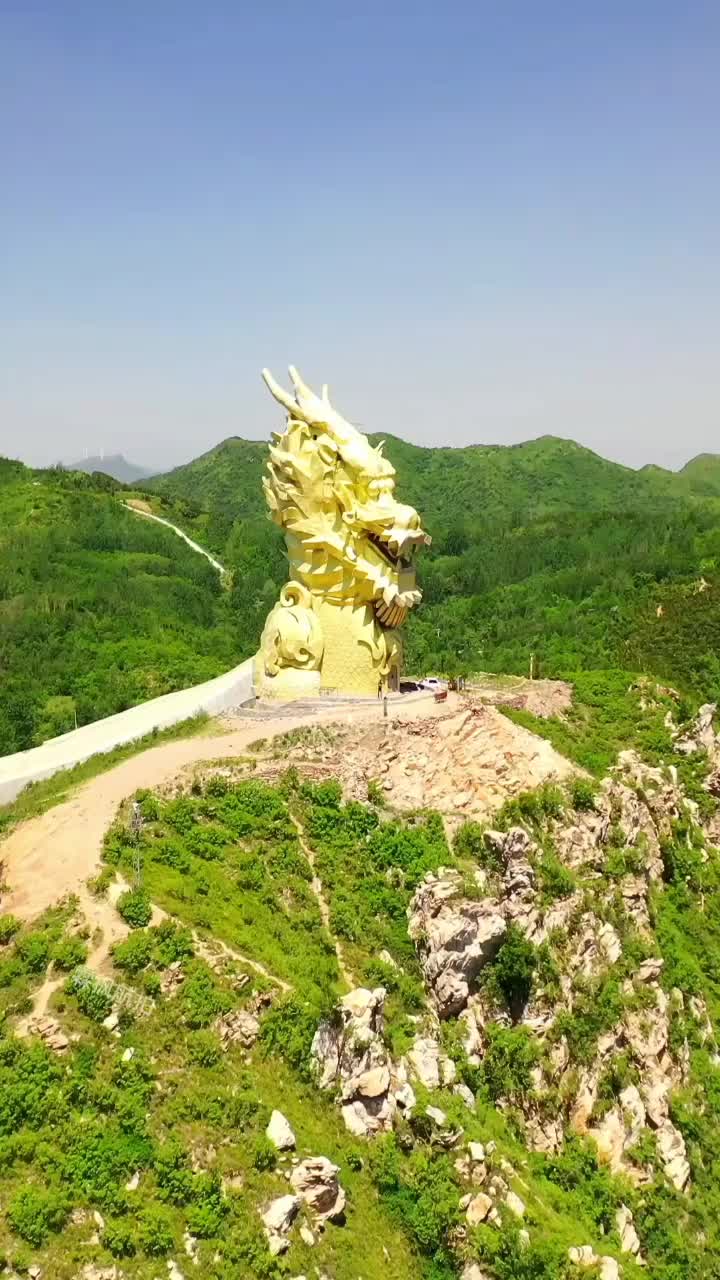 河南始祖山龙头,重达800多吨,气势非凡,雄伟壮观!_手机新浪网