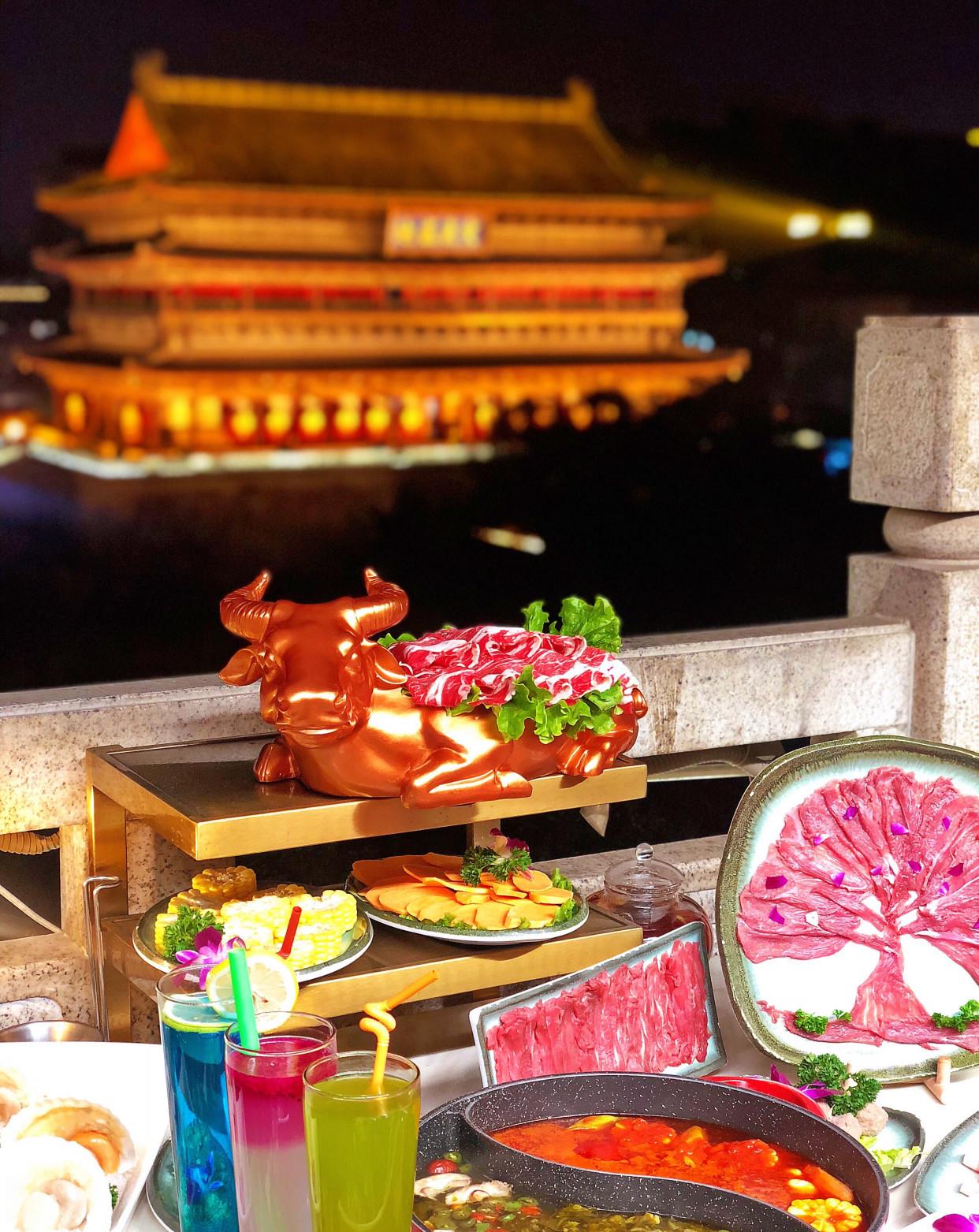 想拥有朋友圈最酷西安鼓楼火锅夜景打卡照嘛?