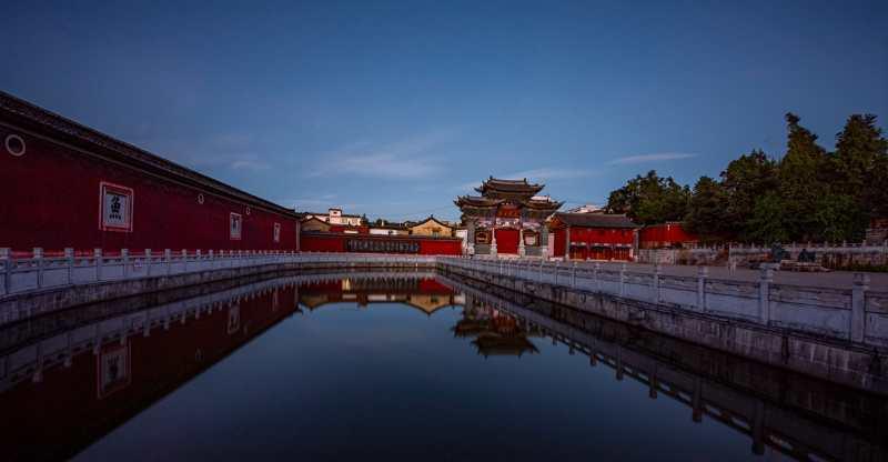 云南省玉溪市通海县文庙始建于元代,现存的文庙主建筑建于明朝洪武二