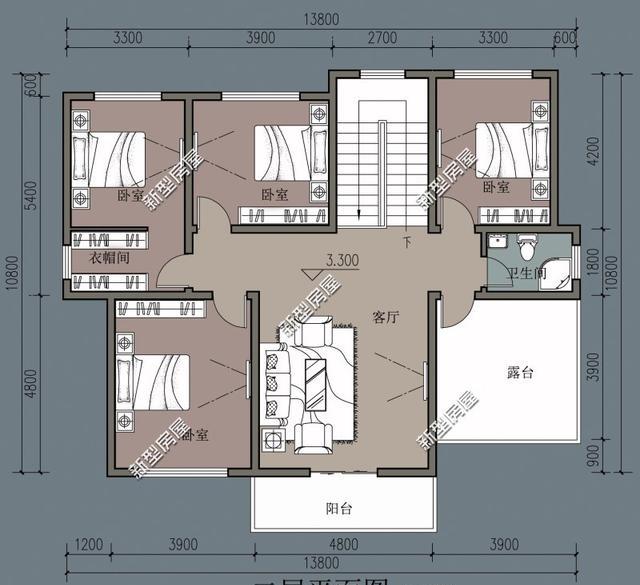 农村建房开间14米进深10米坐北朝南能建什么样的别墅