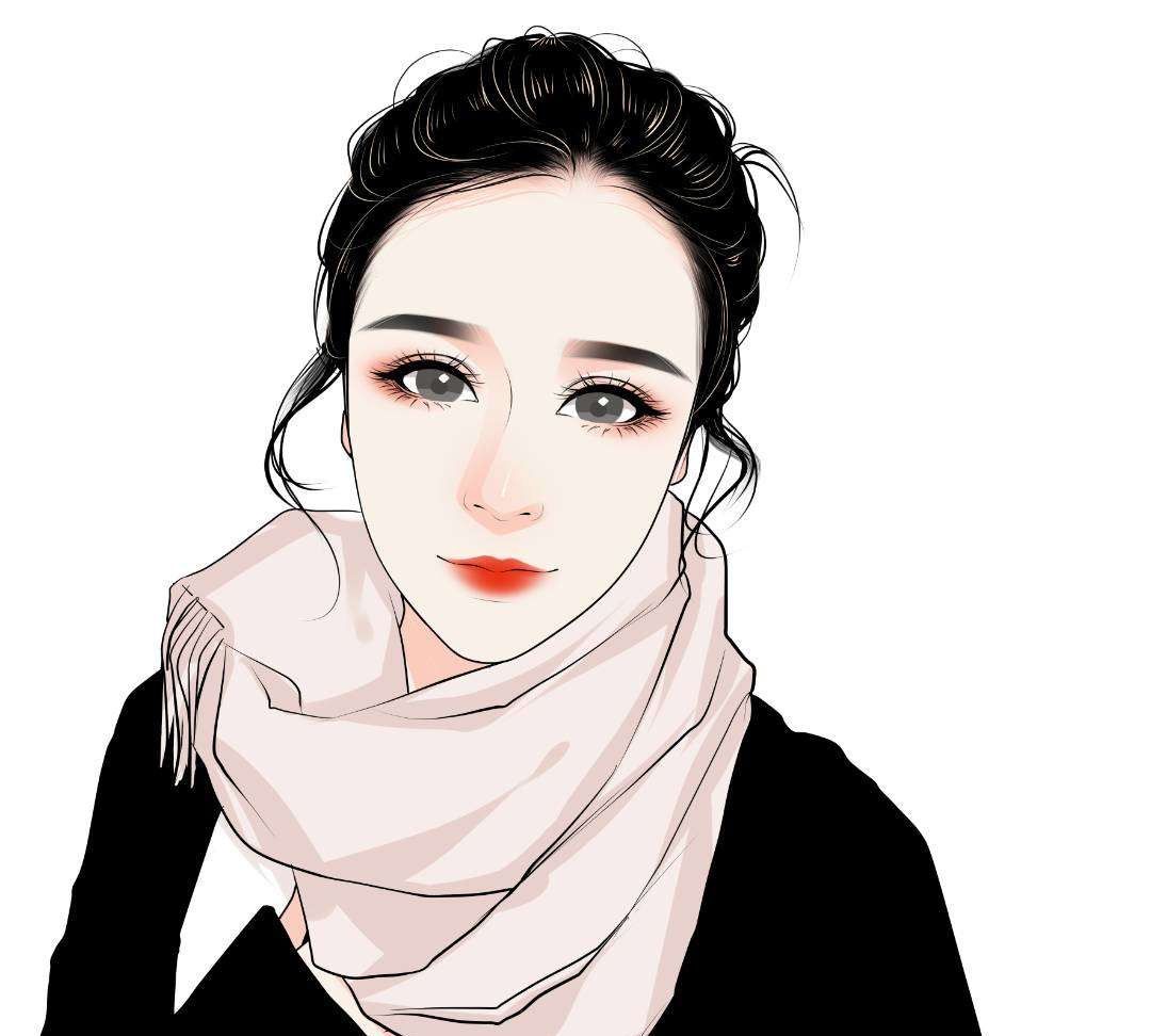 好看的女生手绘微信头像,从头像开始,做美美的自己
