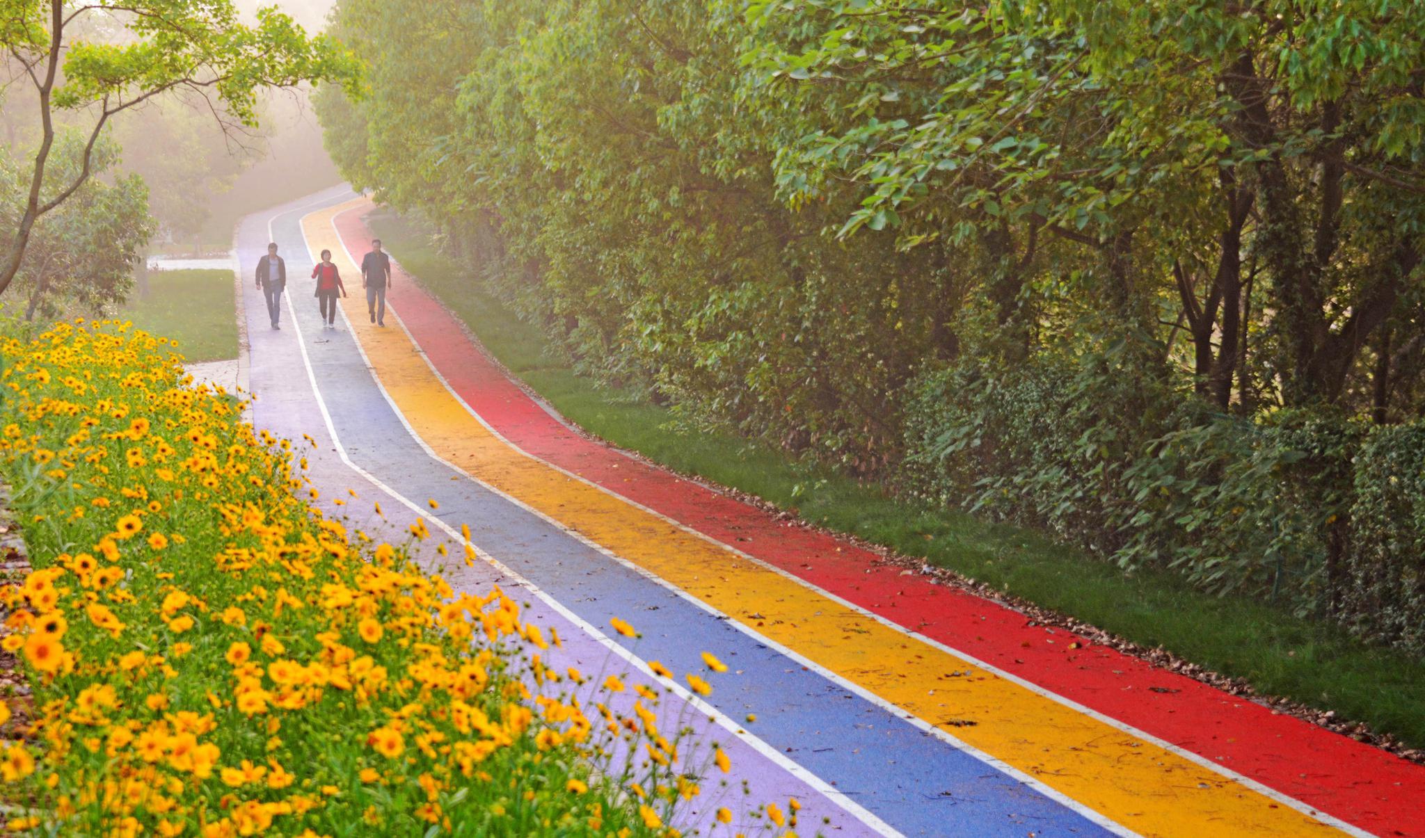 ps里怎么做彩虹