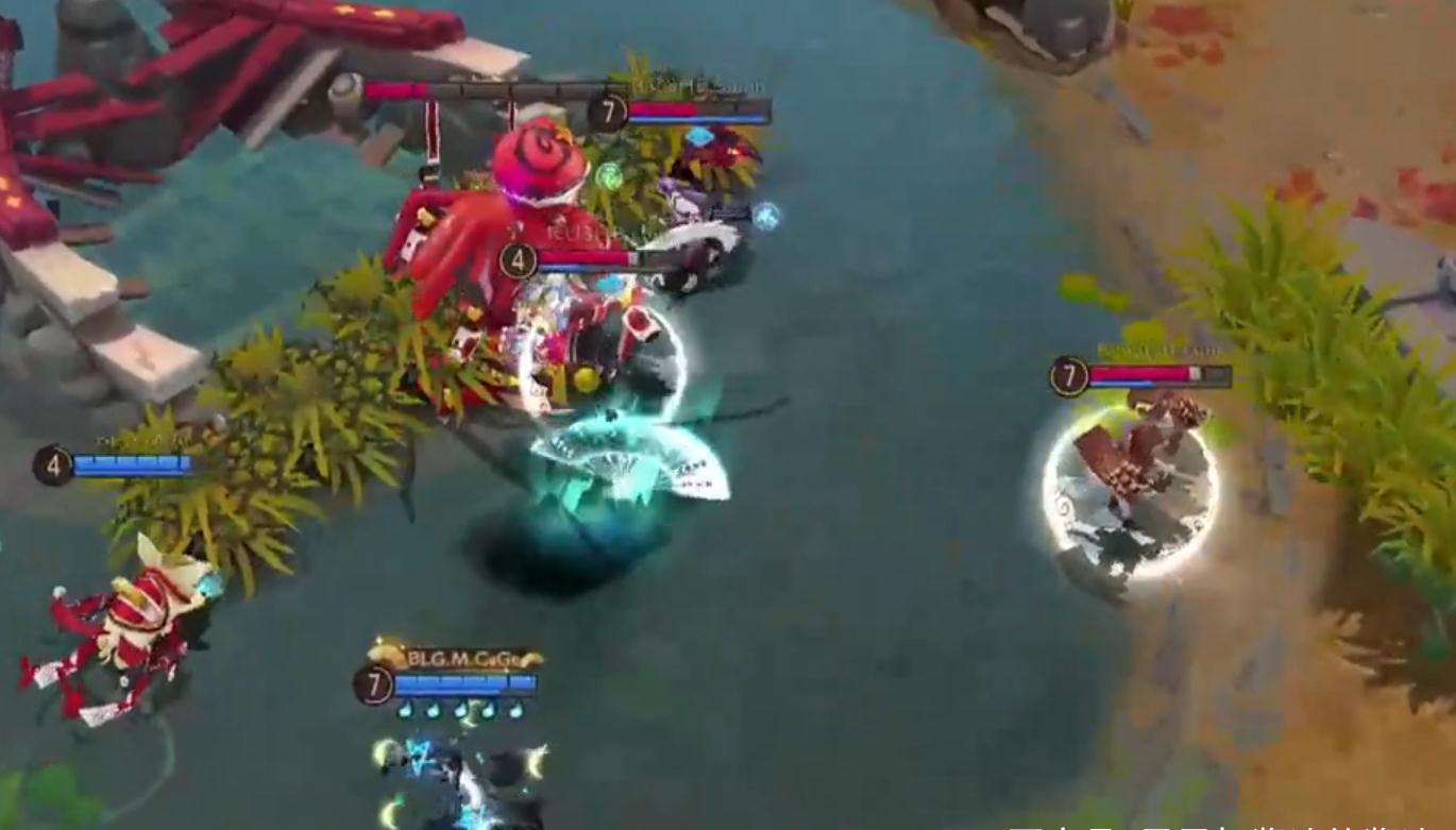 opl暑期赛:三路高地防御塔被摧毁,高地团战1换2