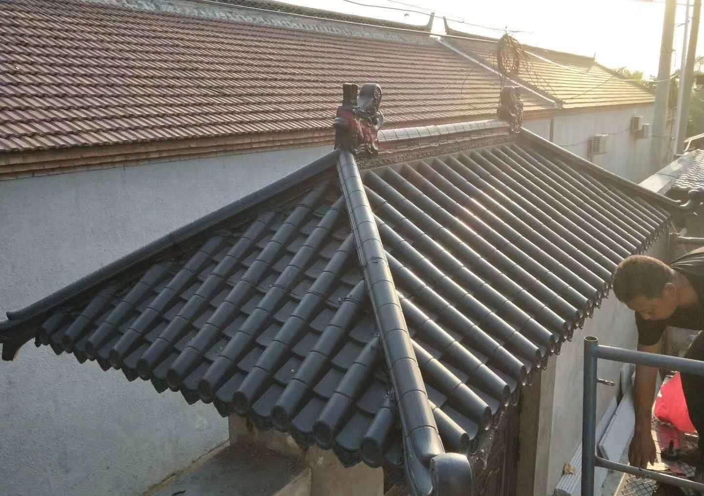 仿古瓦在外部环境使用中能抵御恶劣天气—是因为它达到国标标准