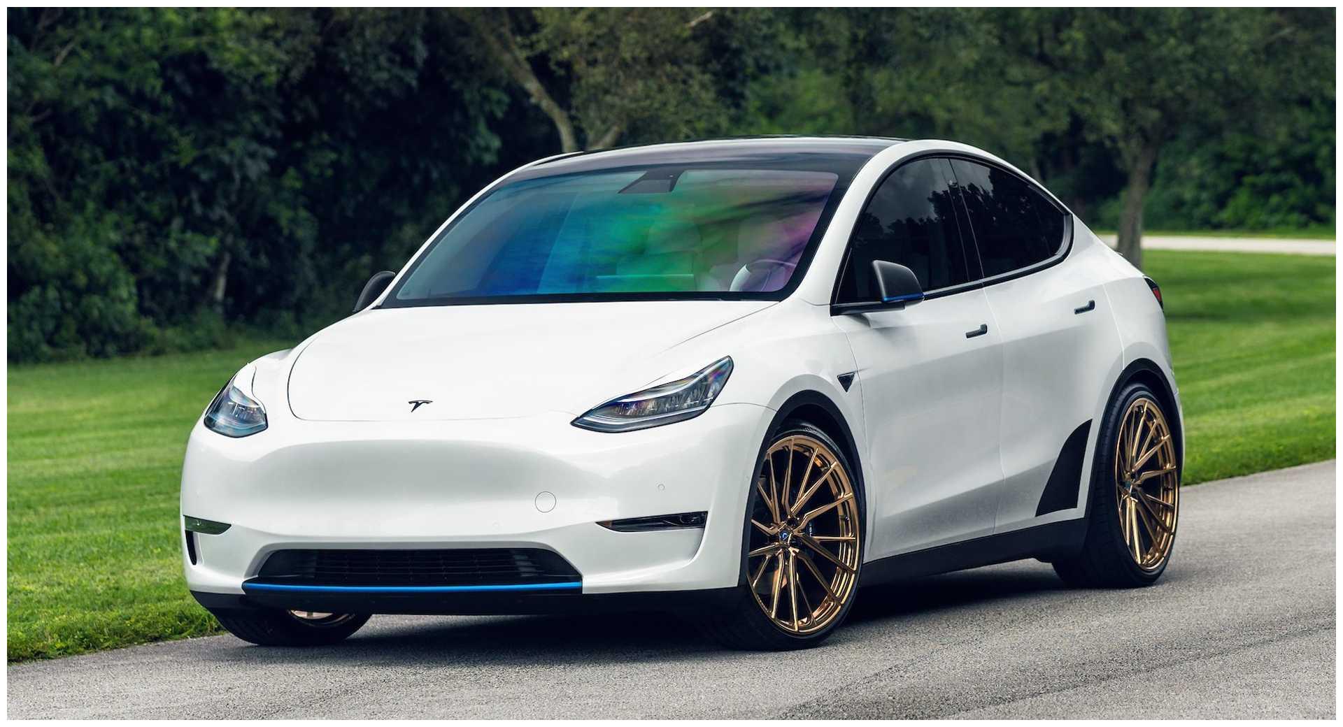 特斯拉modely配22轮毂管它什么续航多少只管帅就完了