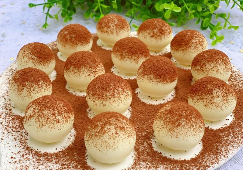 简单三步的,可可牛奶球,超级q弹