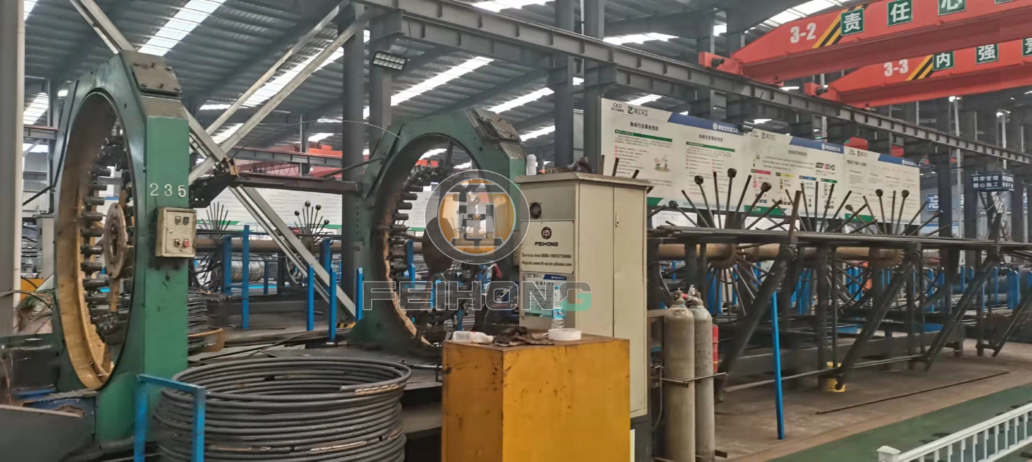 钢筋弯曲中心 钢筋笼滚焊机助力萧山项目|萧山|钢筋|焊机_新浪新闻