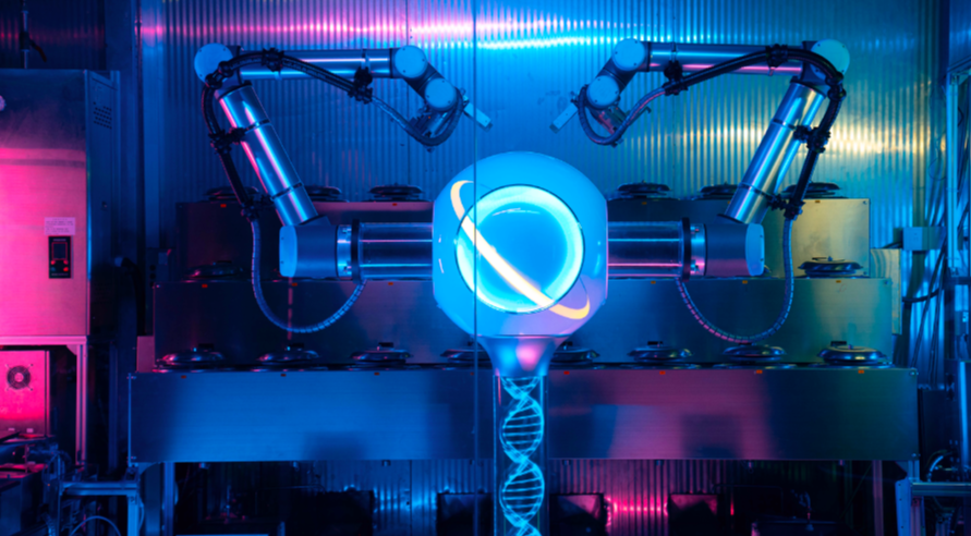 图/双臂煲仔饭机器人