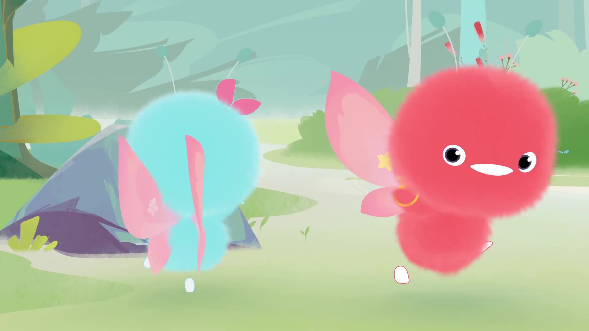 小鸡彩虹:小红找不到蝴蝶,它飞去哪儿了呢,原来在小青的瓶子里