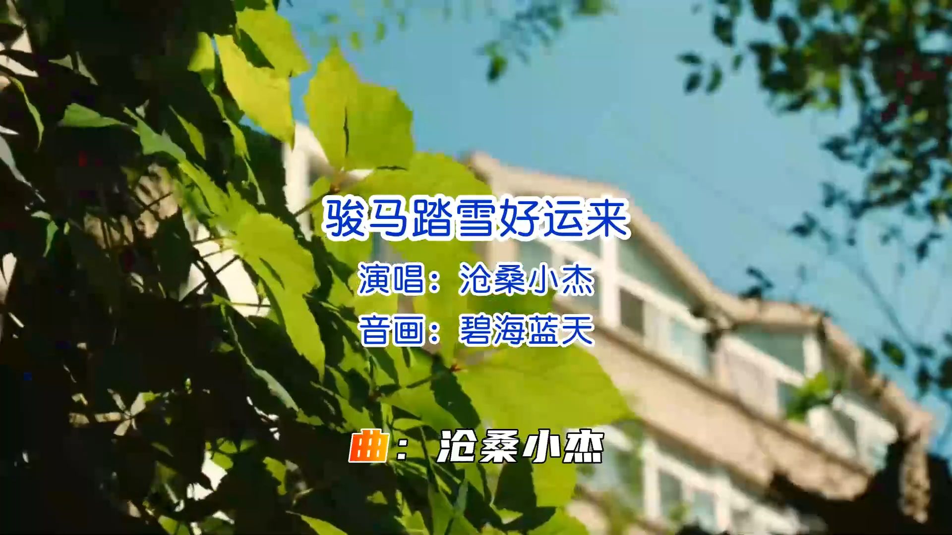 好歌推荐《骏马踏雪好运来》演唱_沧桑小杰