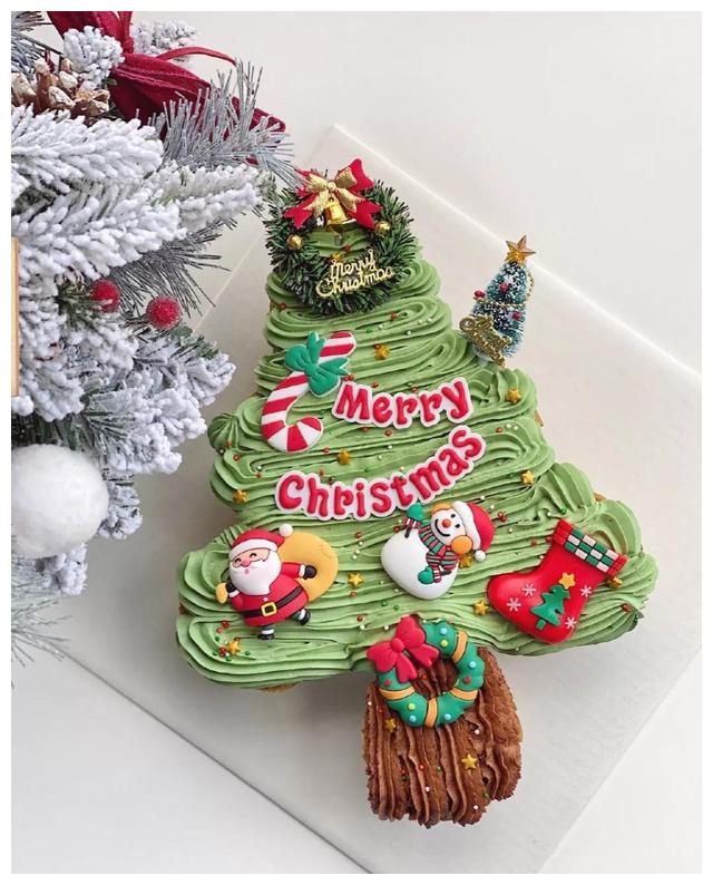 homemade可以拿着吃的圣诞树纸杯蛋糕