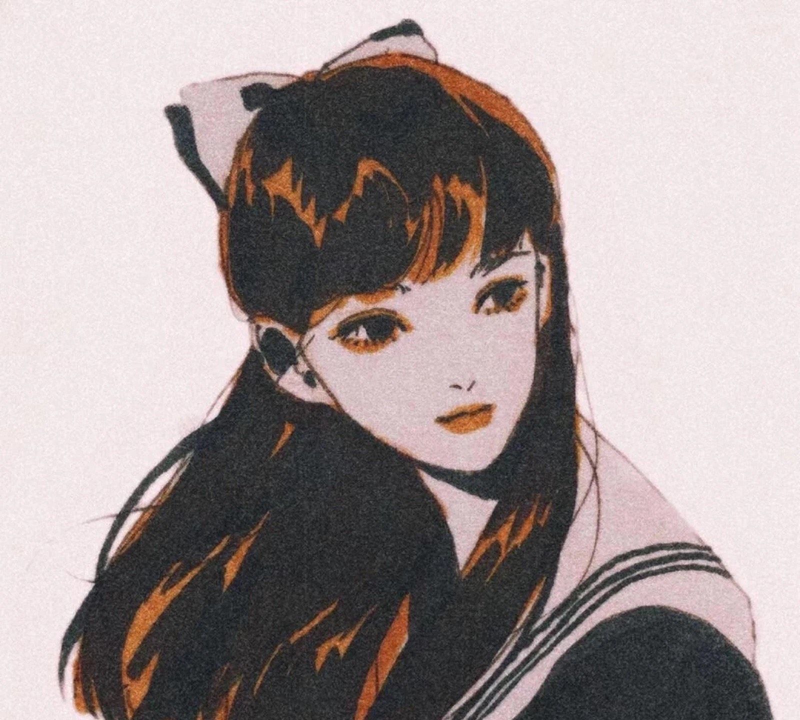 暗黑系手绘少女头像|不一样的少女