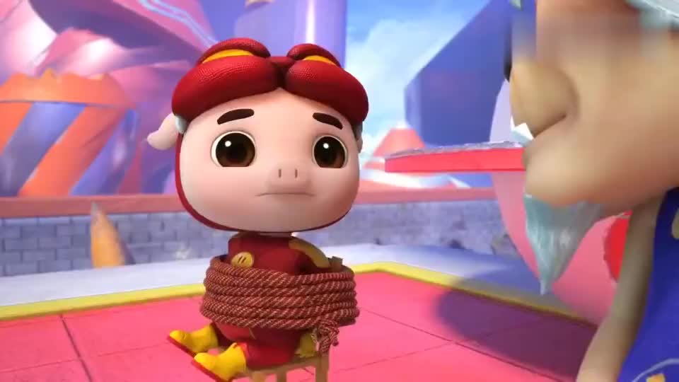 猪猪侠:小猪猪屁好臭,猴风风吸进身体,差点没被熏死!