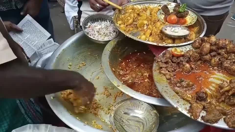印度街头手抓饭阿三的动手能力满分