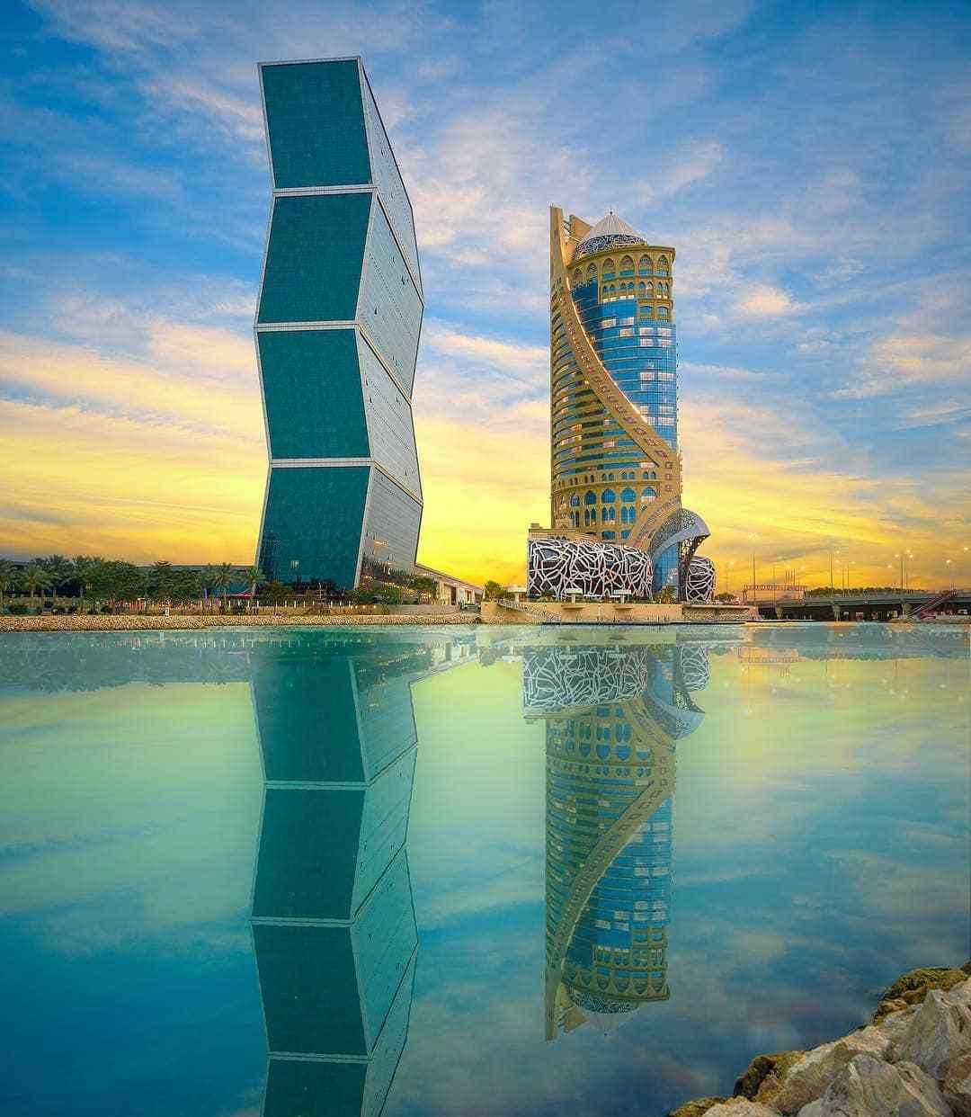 卡塔尔美景:华丽的城市风光,炫目多彩令人难忘