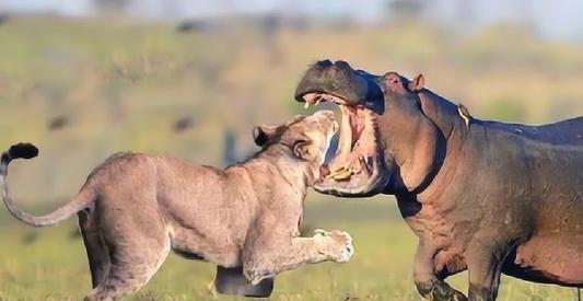 狮子的天敌终于出现了吃狮子就像吃辣条太厉害了