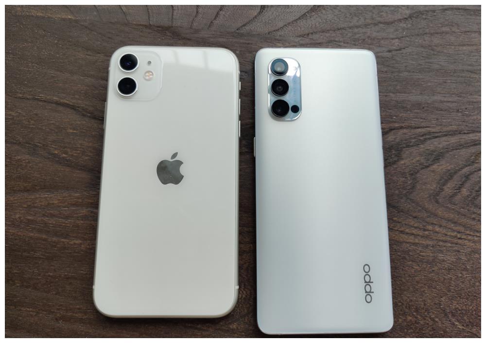 同事新换的reno4 pro吸引到我了,iphone11再见|续航|白色|长焦镜头
