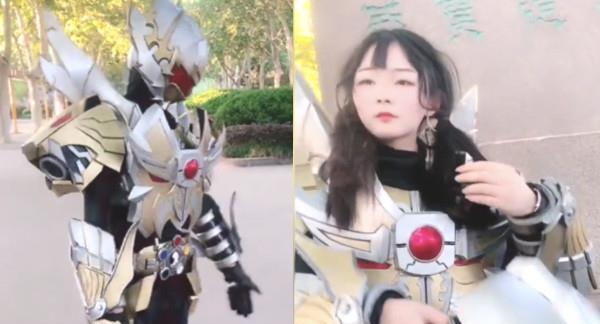 铠甲勇士:最美帝皇侠来袭,坐姿太可爱,摘掉头套后,网友爱了__财经头条