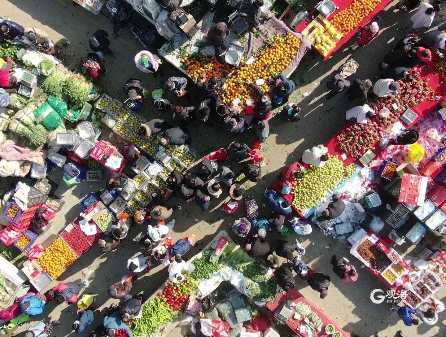 实拍春节前最后一个李村大集:人海了休闲区蓝鸢梦想 - Www.slyday.coM