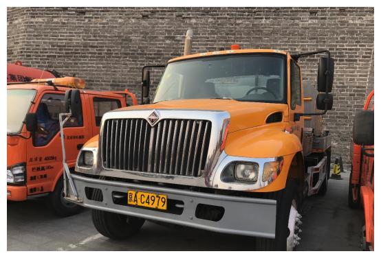 北京环卫用万国牌长头卡车清一水进口卡车太壕了