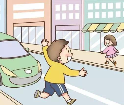 孩子过马路不看红绿灯横穿马路家长们应该怎么做