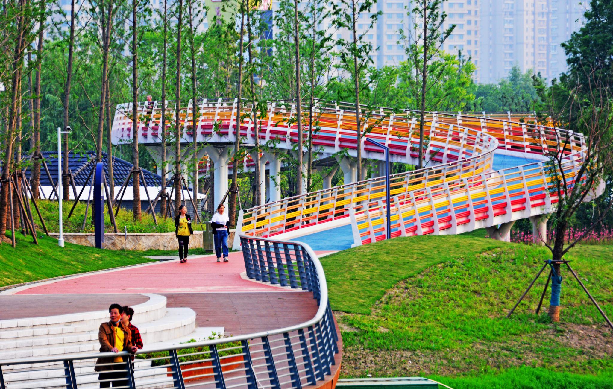 云林生态体育公园,即将全面落成为市民开放.江苏无锡锡山区.