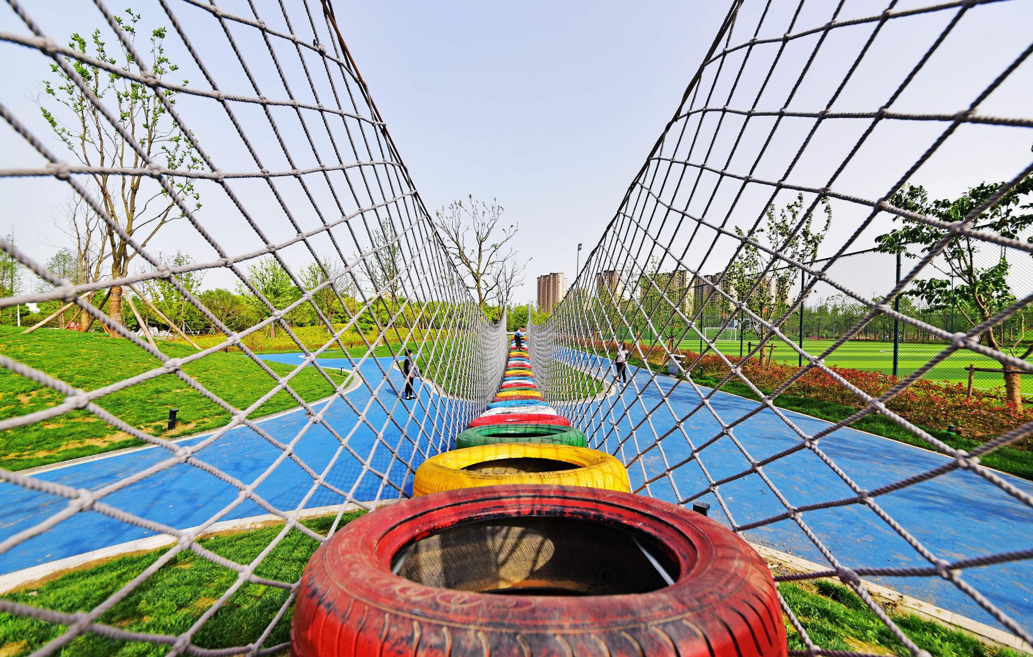 云林生态体育公园,即将全面落成为市民开放.江苏无锡锡山区.