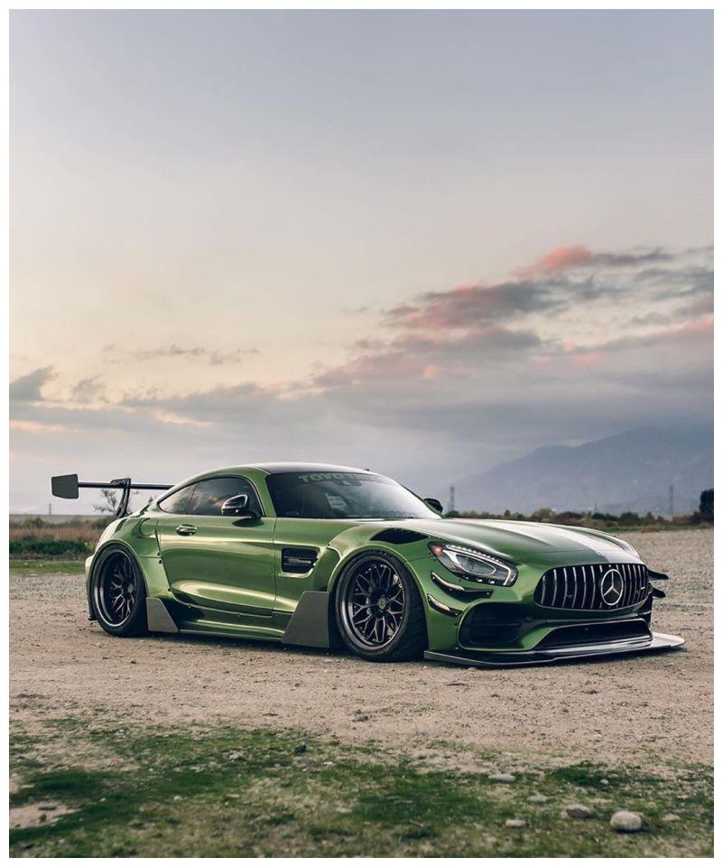宽体改装的奔驰amg gts