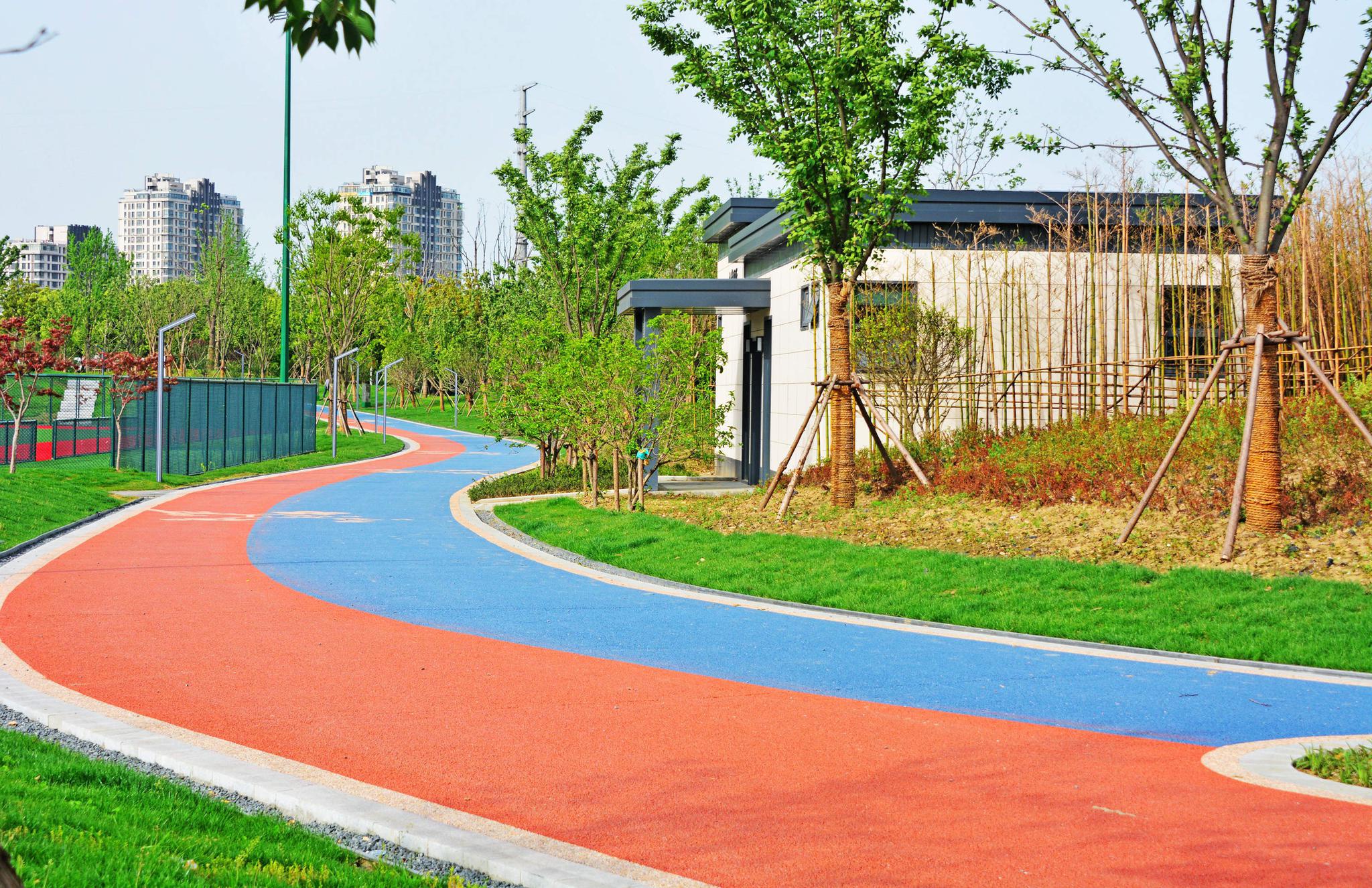 云林生态体育公园,即将全面落成为市民开放.江苏无锡锡山区.